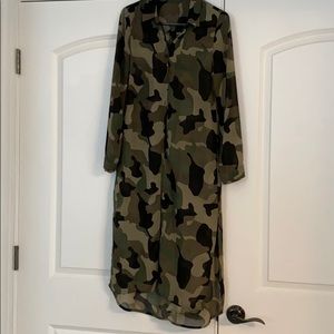 Sheer Camo Cardigan